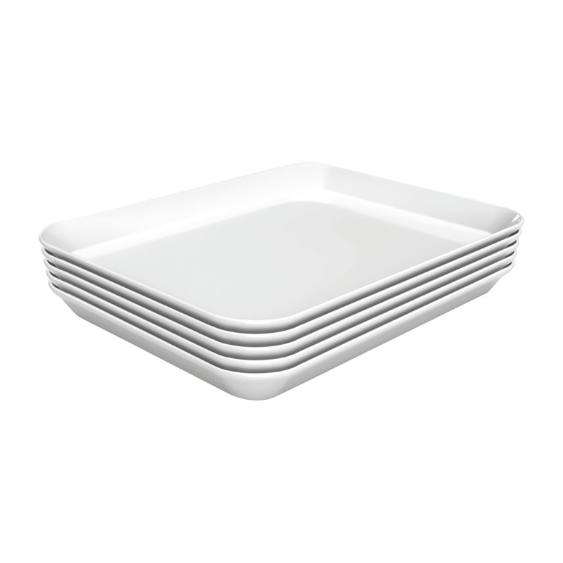 Hoogwaardig wit presenteerbord van melamine - 17W-150x190 Bartscher