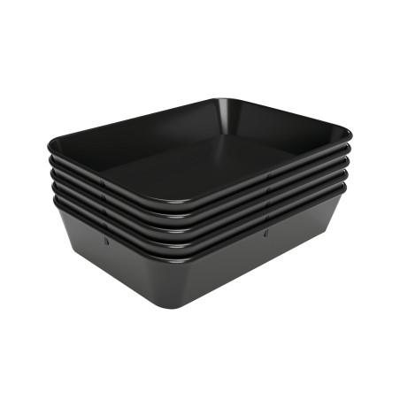 Presentation dish 60S-210x280 in black melamine - Brand Bartscher