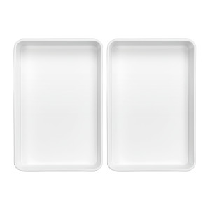 Presentation tray 280x420 in white melamine | Bartscher