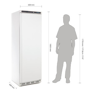 Weiße Kühlvitrine - 400 L - Polar