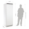 Weiße Kühlvitrine - 400 L - Polar