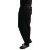 Mixed Easyfit Black Teflon Treated Kitchen Pants - Size XL - Whites Chefs Clothing - Fourniresto