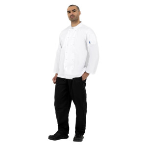 Koksbuis Unisex Wit Met Lange Mouwen Vegas - Maat L - Whites Chefs Clothing - Fourniresto