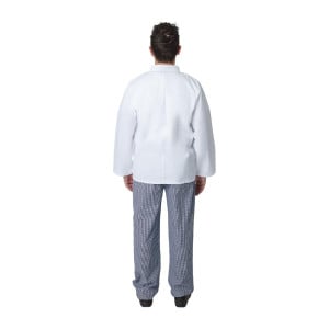 Witte unisex koksbuis met lange mouwen Vegas - Maat M - Whites Chefs Clothing - Fourniresto