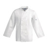 Witte unisex koksbuis met lange mouwen Vegas - Maat S - Whites Chefs Clothing - Fourniresto