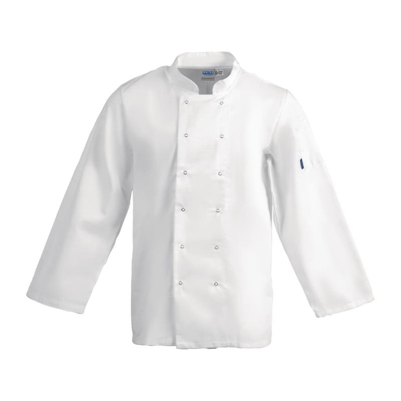 Veste De Cuisine Mixte Blanche À Manches Longues Vegas - Taille Xs - Whites Chefs Clothing - Fourniresto