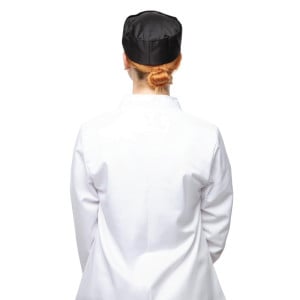 Zwarte keukendoek van polycotton - Maat M 58,4 cm - Whites Chefs Clothing - Fourniresto