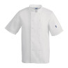 Unisex White Short Sleeve Vegas Kitchen Jacket - Size Xs - Whites Chefs Clothing - Fourniresto