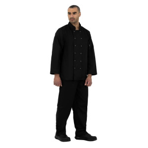 Veste De Cuisine Mixte Noire À Manches Longues Vegas - Taille M - Whites Chefs Clothing - Fourniresto