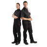 Zwarte unisex korte mouwen Vegas koksbuis - Maat M - Whites Chefs Clothing - Fourniresto