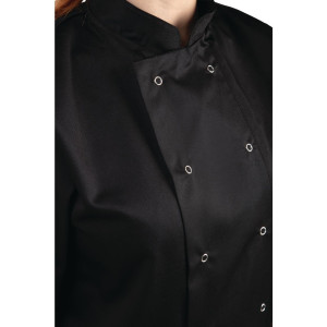 Veste De Cuisine Mixte Noire À Manches Courtes Vegas - Taille S - Whites Chefs Clothing - Fourniresto