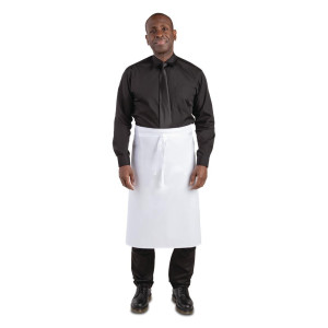 Standaard wit schort 914 x 762 mm - Whites Chefs Clothing - Fourniresto