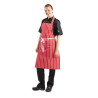 Schürze Latz Gestreift Rot Und Weiß 710 X 970 Mm - Whites Chefs Clothing - Fourniresto