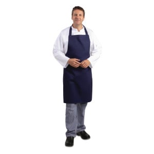 Schort Bavette Marineblauw 710 x 970 mm - Whites Chefs Clothing - Fourniresto