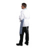 Latzschürze mit blau-weißem Karomuster aus Polycotton 710 x 970 mm - Whites Chefs Clothing - Fourniresto