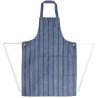 Schort met waterafstotende strepen in blauw en wit 1016 x 711 mm - Whites Chefs Clothing - Fourniresto