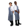 Schort met waterafstotende strepen in blauw en wit 1016 x 711 mm - Whites Chefs Clothing - Fourniresto