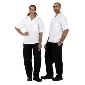 Broek voor in de keuken unisex zwart Vegas - Maat M - Whites Chefs Clothing - Fourniresto