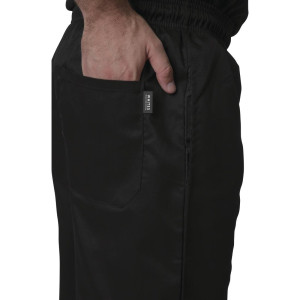 Broek voor de keuken unisex zwart Vegas - Maat XL - Whites Chefs Clothing - Fourniresto