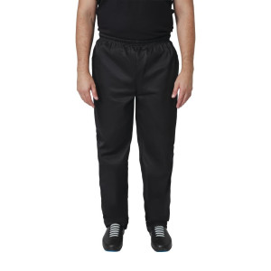 Broek voor in de keuken unisex zwart Vegas - Maat XXL - Whites Chefs Clothing - Fourniresto