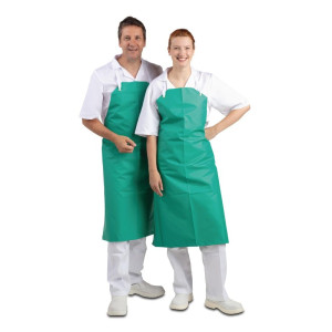 Tafelkleed met waterafstotende en zeer resistente groene Bavette 1070 x 910 mm - Whites Chefs Clothing - Fourniresto