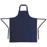 Schürze Latz Extra Lang Ohne Tasche Gestreift Marineblau Und Weiß - Whites Chefs Clothing - Fourniresto