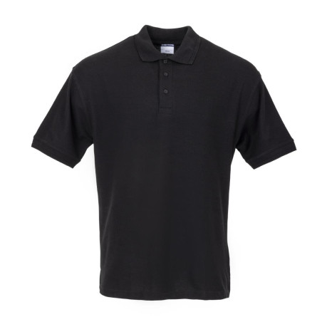 Unisex Black Polo - Size L - FourniResto - Fourniresto