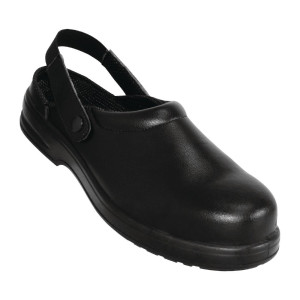 Black Mixed Safety Clogs - Size 40 - Lites Safety Footwear - Fourniresto