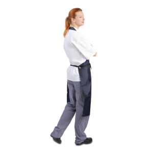 Schürze mit Latz Wasserabweisend Blau 1016 x 711 mm - Whites Chefs Clothing - Fourniresto