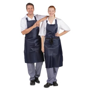 Waterproof Blue Bib Apron 1016 X 711 Mm - Whites Chefs Clothing - Fourniresto