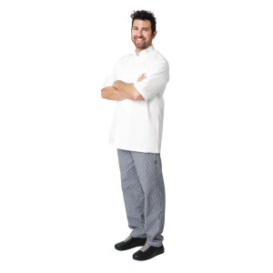 White Montreal Cool Vent Unisex Chef Jacket - Size L - Chef Works - Fourniresto