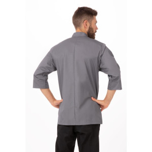 Unisex Grey Kitchen Jacket - Size L - Chef Works - Fourniresto