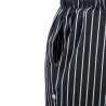 Broek voor de keuken unisex baggy gestreept zwart en wit - Maat L - Chef Works - Fourniresto