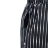 Koksbuis Unisex Baggy Gestreepte Zwart en Wit - Maat XL - Chef Works - Fourniresto