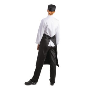 Standard-Schürze Schwarz aus Polycotton 914 x 762 mm - Whites Chefs Clothing - Fourniresto