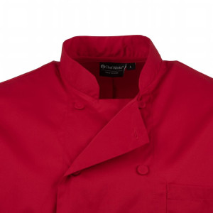 Koksbuis Unisex Rood - Maat L - Chef Works - Fourniresto