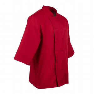 Veste De Cuisine Mixte Rouge - Taille Xl - Chef Works - Fourniresto