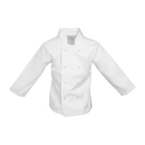 Weiße Kochjacke für Kinder - Größe L/XL 8/10 Jahre - Whites Chefs Clothing - Fourniresto