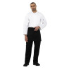 Schort voor Kort Zwart Polycotton 373 x 750 mm - Whites Chefs Clothing - Fourniresto