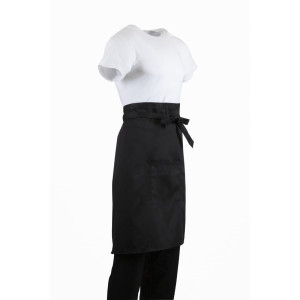 Kellnerschürze Standard Schwarz 1000 x 700 mm - Whites Chefs Clothing - Fourniresto