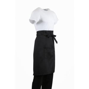 Standard Black Server Apron 1000 x 700 mm - Whites Chefs Clothing - Fourniresto