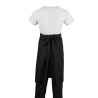 Kellnerschürze Standard Schwarz 1000 x 700 mm - Whites Chefs Clothing - Fourniresto