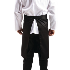 Schort voor standaard zwarte ober 1000 x 700 mm - Whites Chefs Clothing - Fourniresto