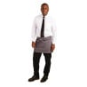 Short Anthracite Grey Polycotton Server Apron 750 x 373 mm - Whites Chefs Clothing - Fourniresto