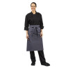 Schort van 1000 x 700 mm in antracietgrijs polycotton - Whites Chefs Clothing - Fourniresto