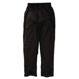 Broek voor de keuken unisex Baggy Zwart - Maat S - Chef Works - Fourniresto