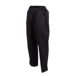 Broek voor de keuken unisex Baggy Zwart - Maat S - Chef Works - Fourniresto