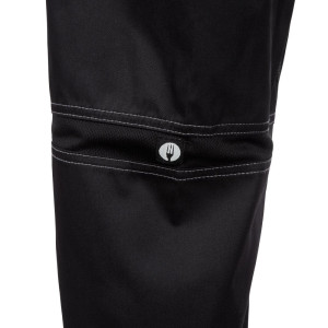 Kochhose Unisex Baggy Schwarz - Größe S - Chef Works - Fourniresto