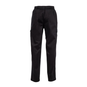 Pantalon de Cuisine Mixte Fit Cargo Noir - Taille L - Chef Works - Fourniresto