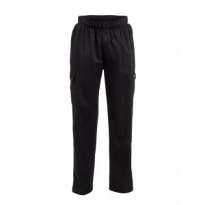 Pantalon de Cuisine Mixte Fit Cargo Noir - Taille M - Chef Works - Fourniresto